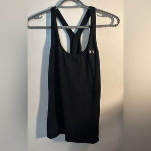 Under Armour Black Fitted Racerback Tank Top